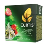 Curtis чай зеленый Strawberry Mojito, 20 пирамидок